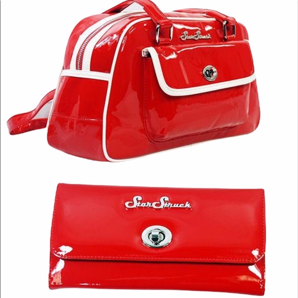 *NEW* Galaxy Red/White Vintage Style Handbag - Picture 5 of 6